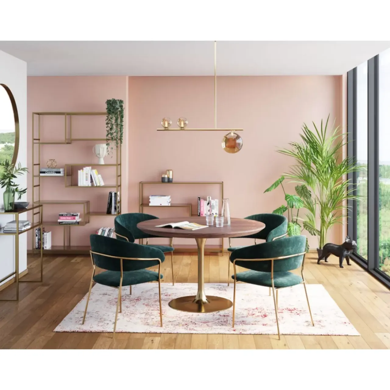 Spiegel|KARE Design Spiegel Curve Round Brass O100Cm