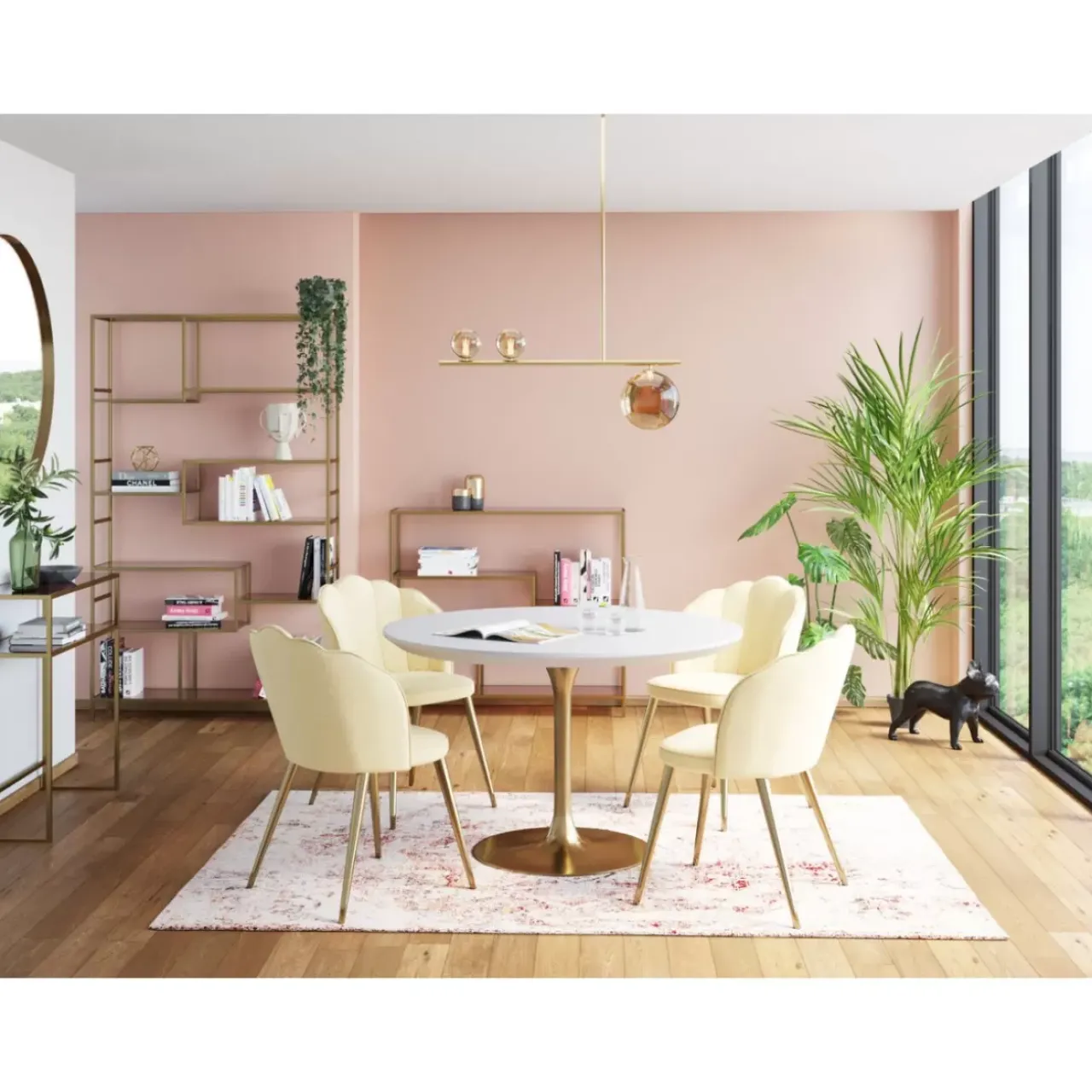 Spiegel|KARE Design Spiegel Curve Round Brass O100Cm