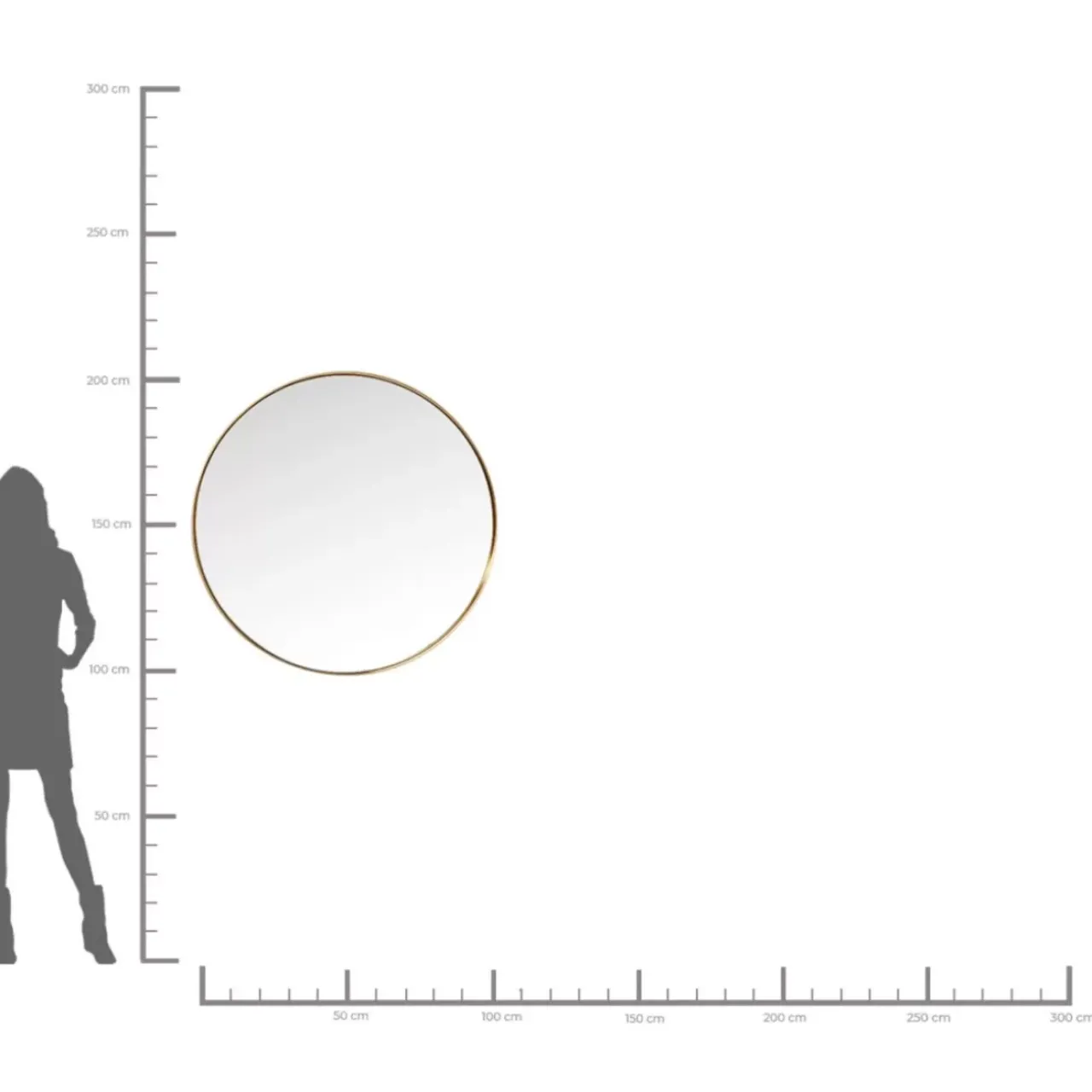 Spiegel|KARE Design Spiegel Curve Round Brass O100Cm