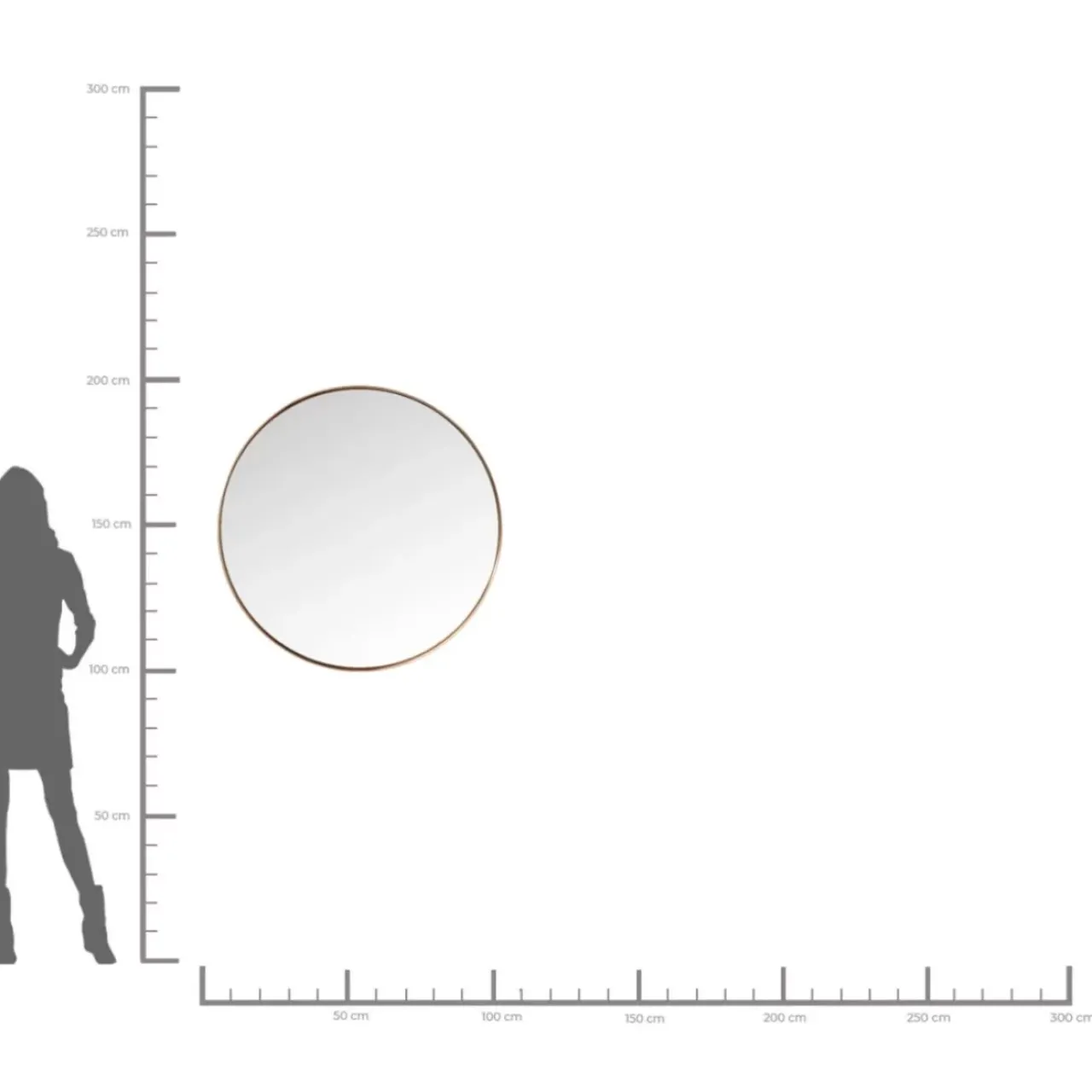 Spiegel|KARE Design Spiegel Curve Round Copper O100Cm