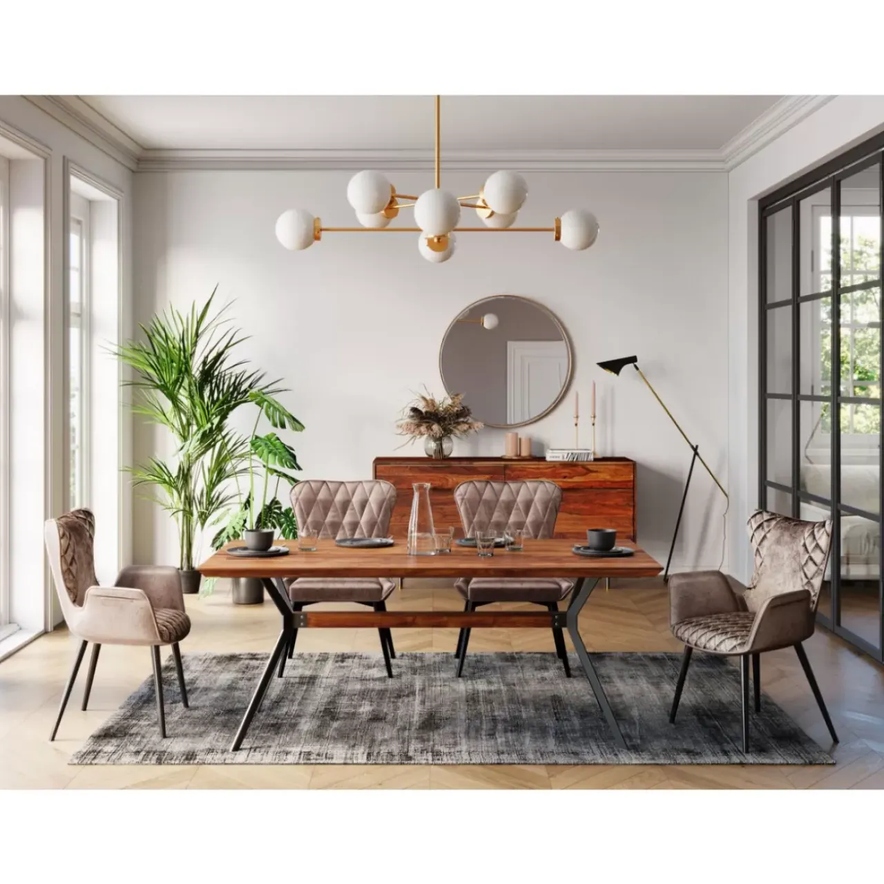 Spiegel|KARE Design Spiegel Curve Round Copper O100Cm