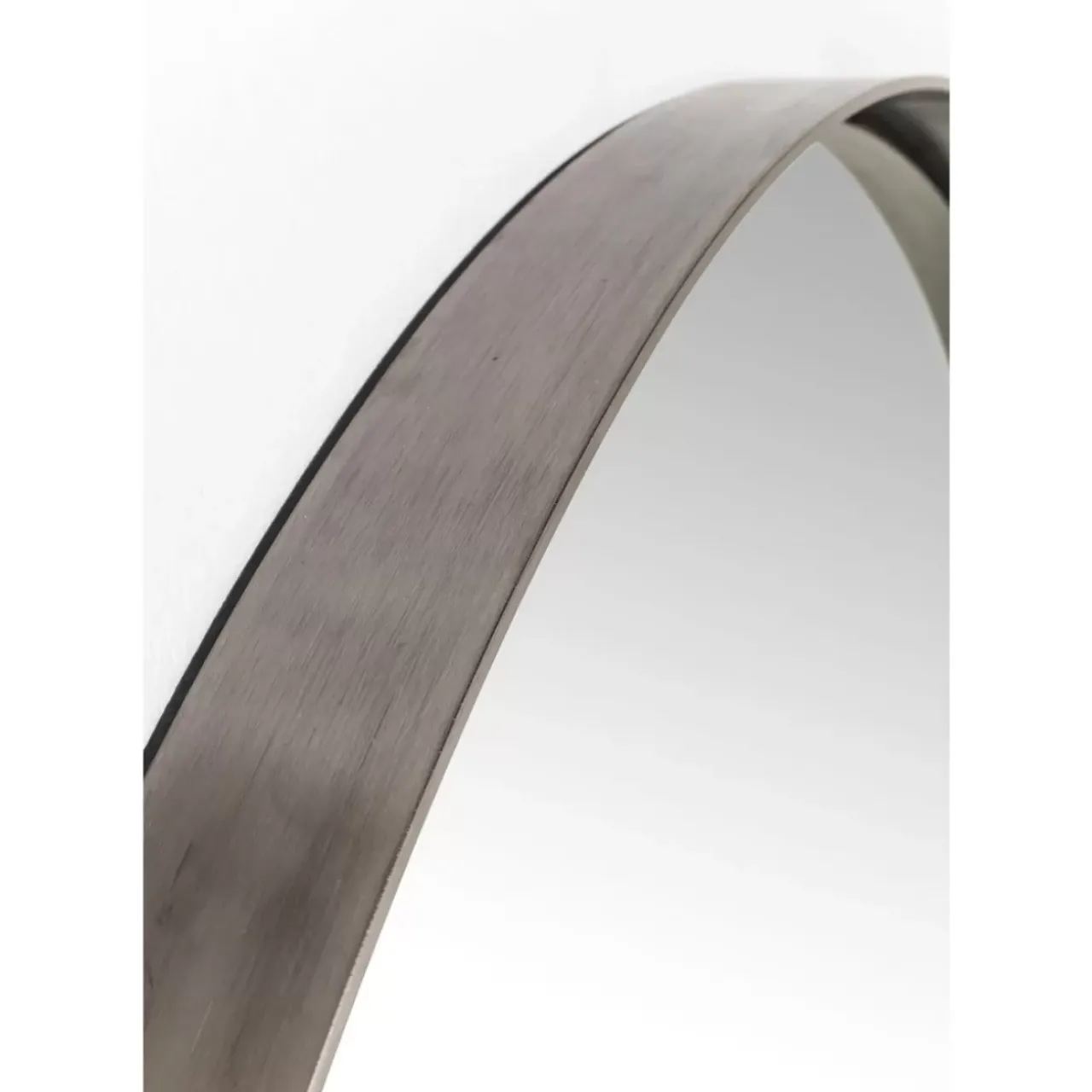 Spiegel|KARE Design Spiegel Curve Round Steel Nature O100Cm