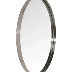 Spiegel|KARE Design Spiegel Curve Round Steel Nature O100Cm