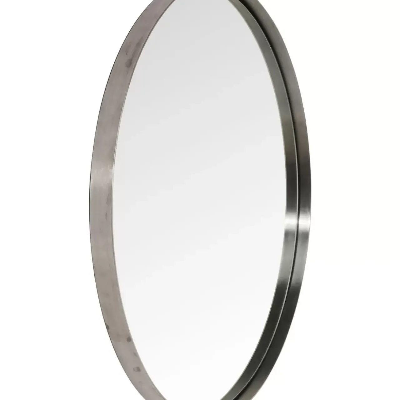 Spiegel|KARE Design Spiegel Curve Round Steel Nature O100Cm