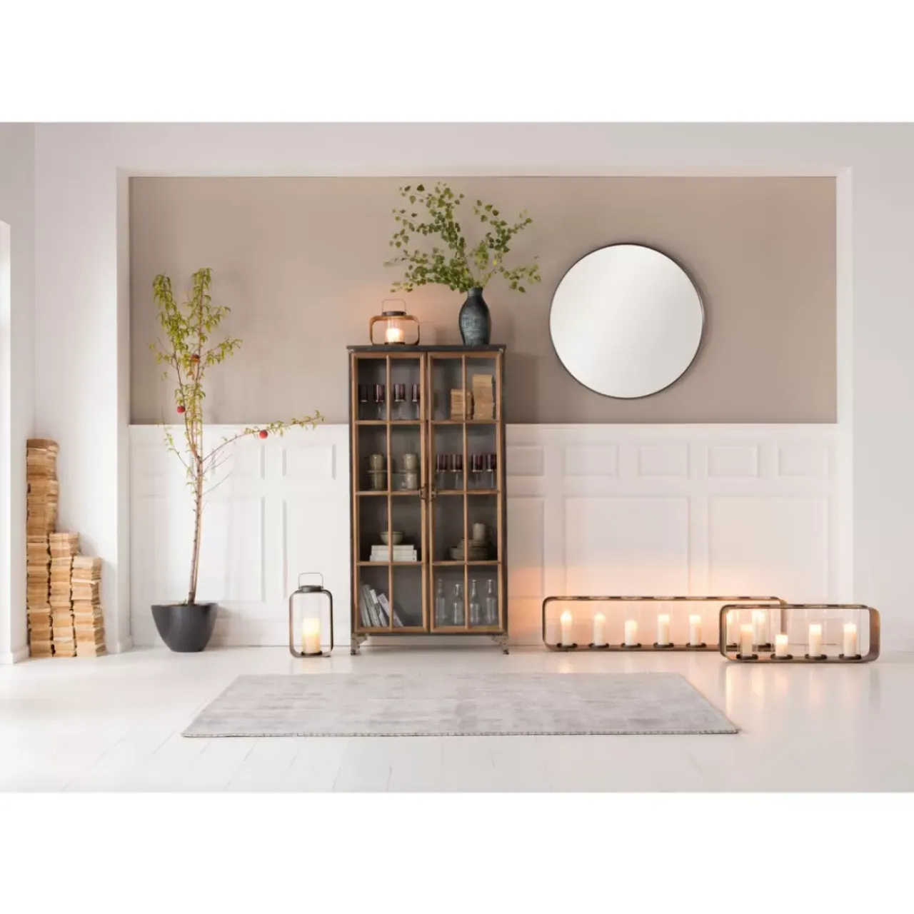 Spiegel|KARE Design Spiegel Curve Round Steel Nature O100Cm
