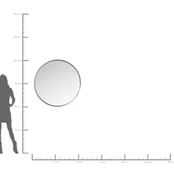 Spiegel|KARE Design Spiegel Curve Round Steel Nature O100Cm