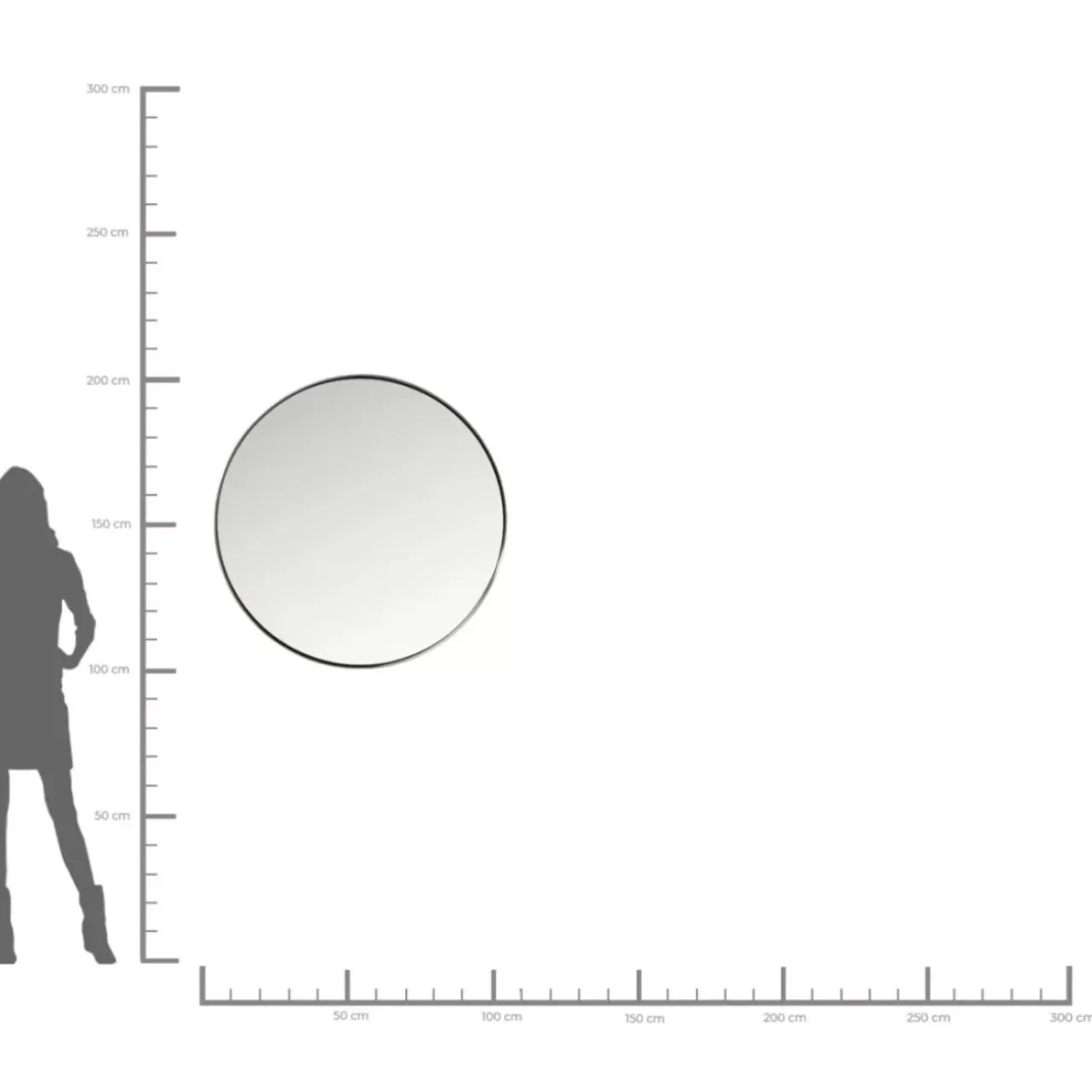 Spiegel|KARE Design Spiegel Curve Round Steel Nature O100Cm