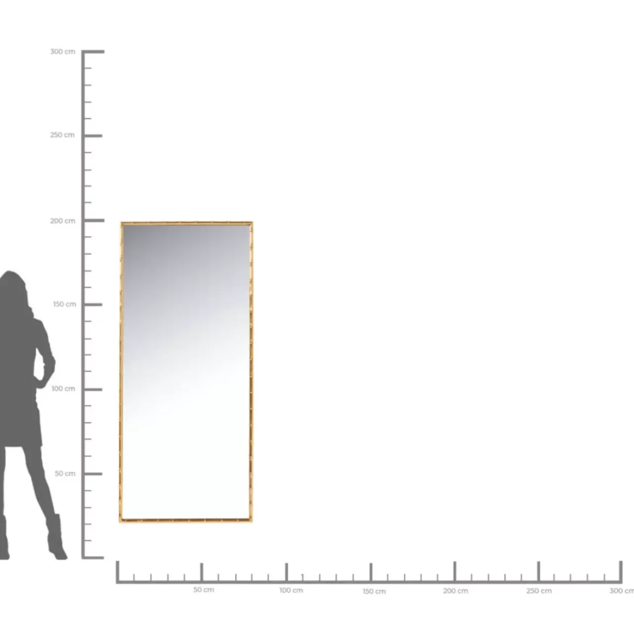 Spiegel|KARE Design Spiegel Hipster Bamboo 80X180Cm