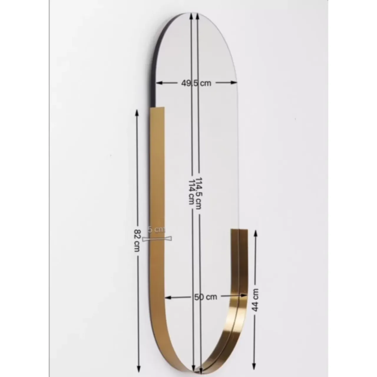 Spiegel|KARE Design Spiegel Hipster Oval 50X114Cm