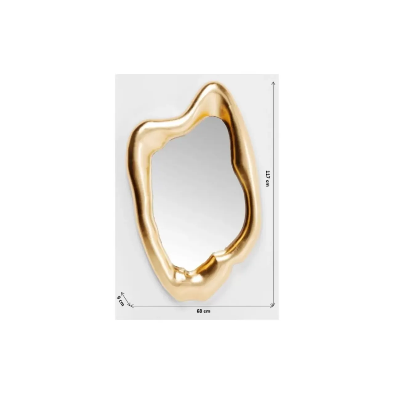 Spiegel|KARE Design Spiegel Hologram Gold 68X117Cm