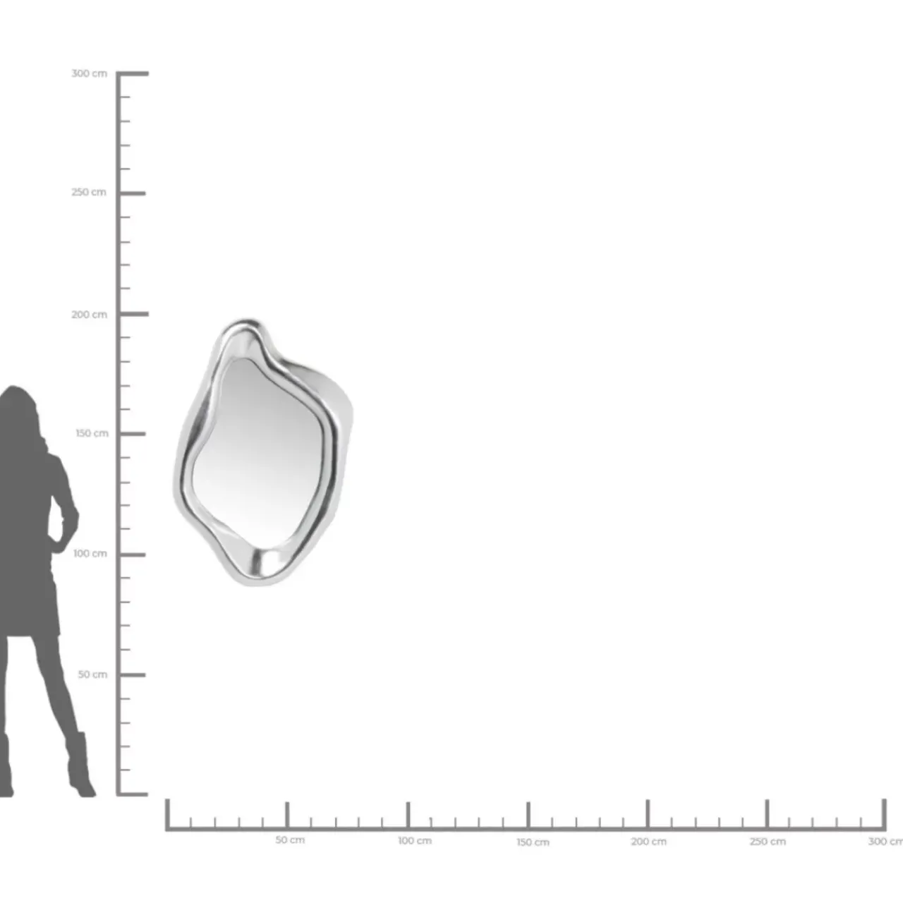 Spiegel|KARE Design Spiegel Hologram Silber 119X76Cm