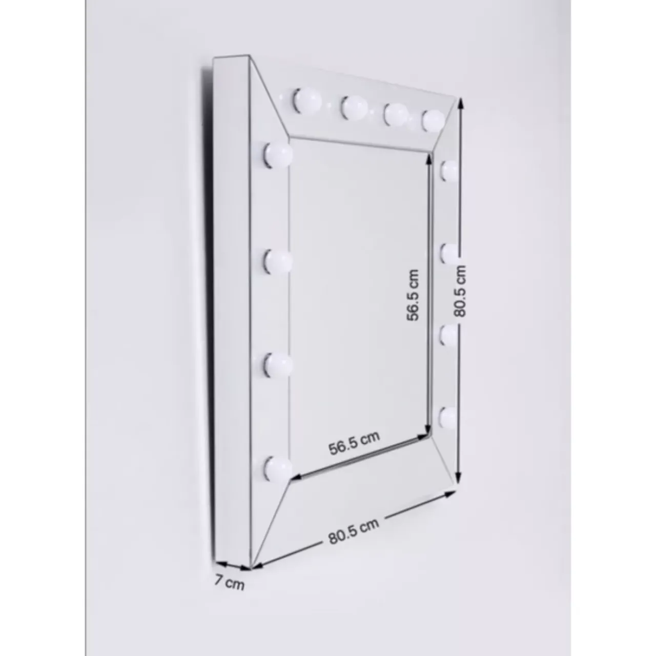 Leuchtobjekte|KARE Design Spiegel Make Up Square 81X81Cm