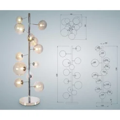 Steh & Bodenleuchten|KARE Design Stehleuchte Balloon Smoke 12