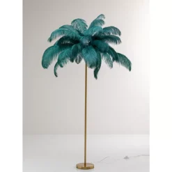 Steh & Bodenleuchten|KARE Design Stehleuchte Feather Palm Grun 165Cm