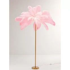 Steh & Bodenleuchten|KARE Design Stehleuchte Feather Palm Pink 165Cm