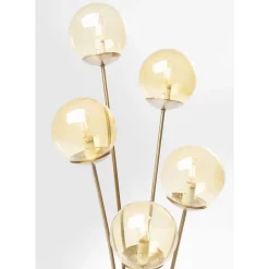 Steh & Bodenleuchten|KARE Design Stehleuchte Five Balls Amber Brass