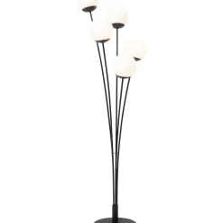 Steh & Bodenleuchten|KARE Design Stehleuchte Five Balls Matt Schwarz