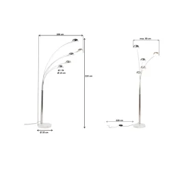 Steh & Bodenleuchten|KARE Design Stehleuchte Five Fingers
