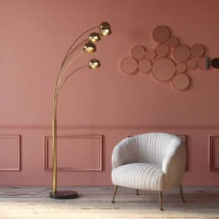 Steh & Bodenleuchten|KARE Design Stehleuchte Five Fingers Brass