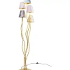 Steh & Bodenleuchten|KARE Design Stehleuchte Flexible Velvet Brass Cinque