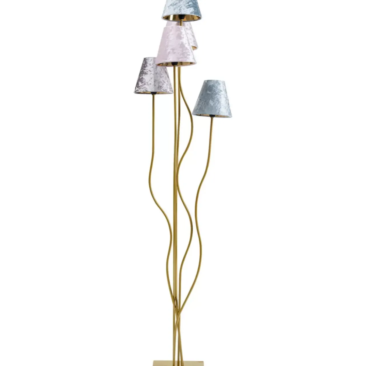 Steh & Bodenleuchten|KARE Design Stehleuchte Flexible Velvet Brass Cinque