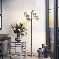 Steh & Bodenleuchten|KARE Design Stehleuchte Headlight Chrome 163Cm