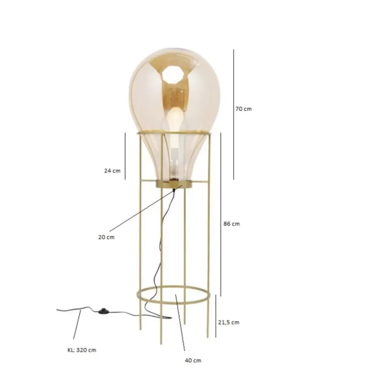 Steh & Bodenleuchten|KARE Design Stehleuchte Pear Frame 158Cm