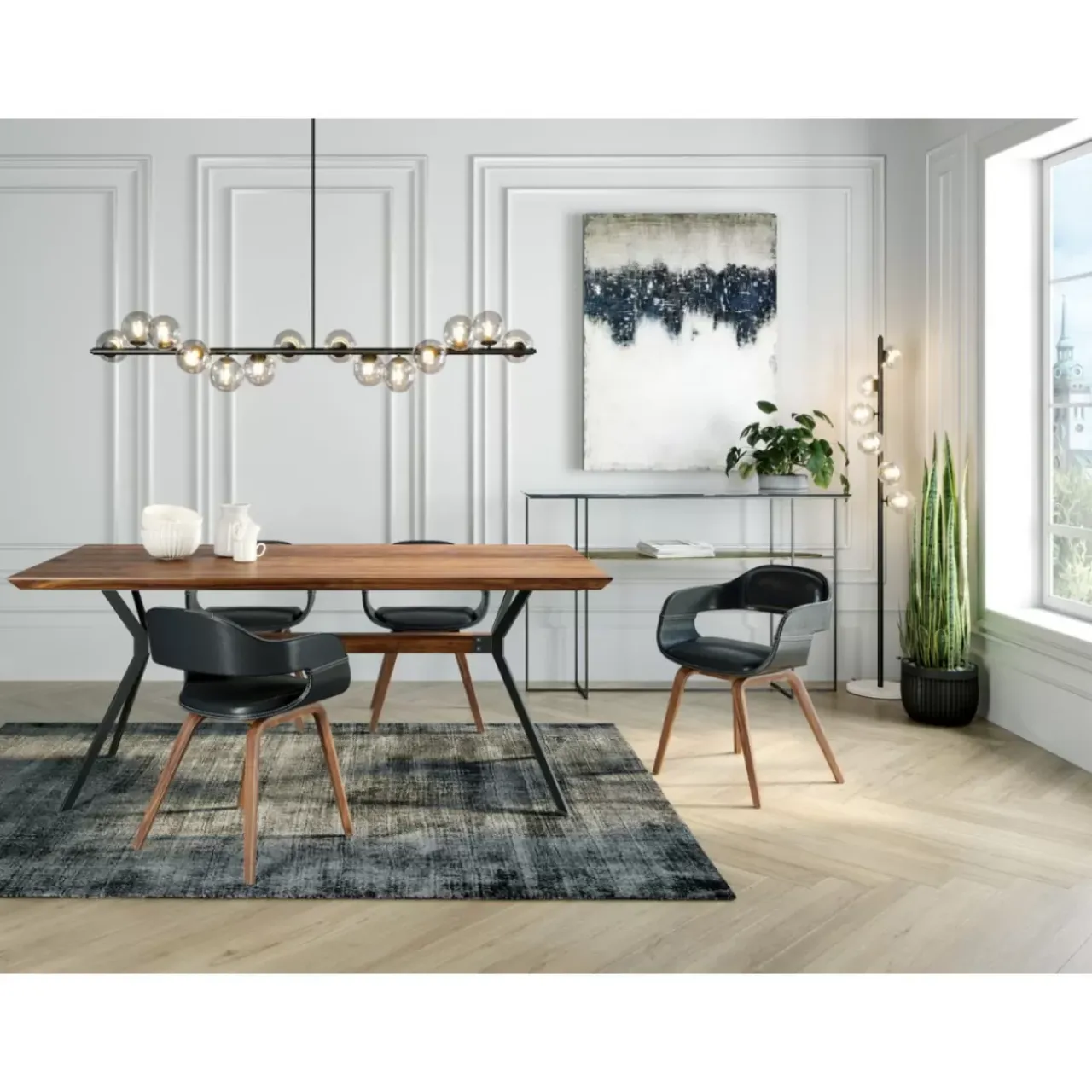 Steh & Bodenleuchten|KARE Design Stehleuchte Scala Balls Schwarz 160Cm