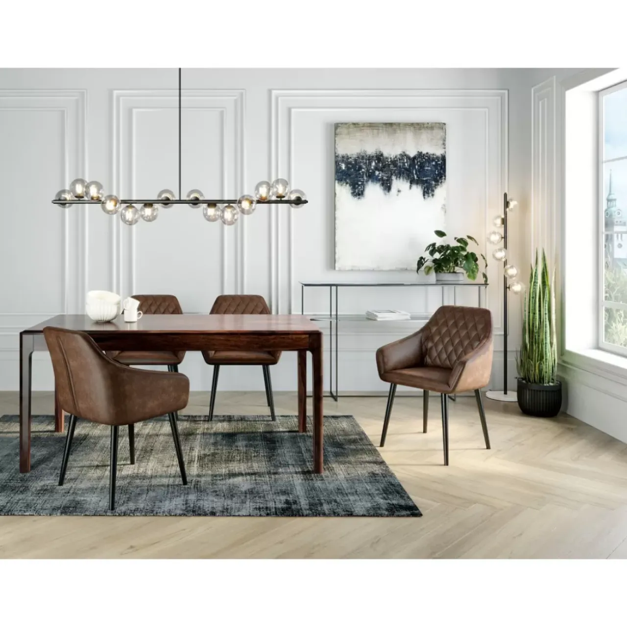 Steh & Bodenleuchten|KARE Design Stehleuchte Scala Balls Schwarz 160Cm
