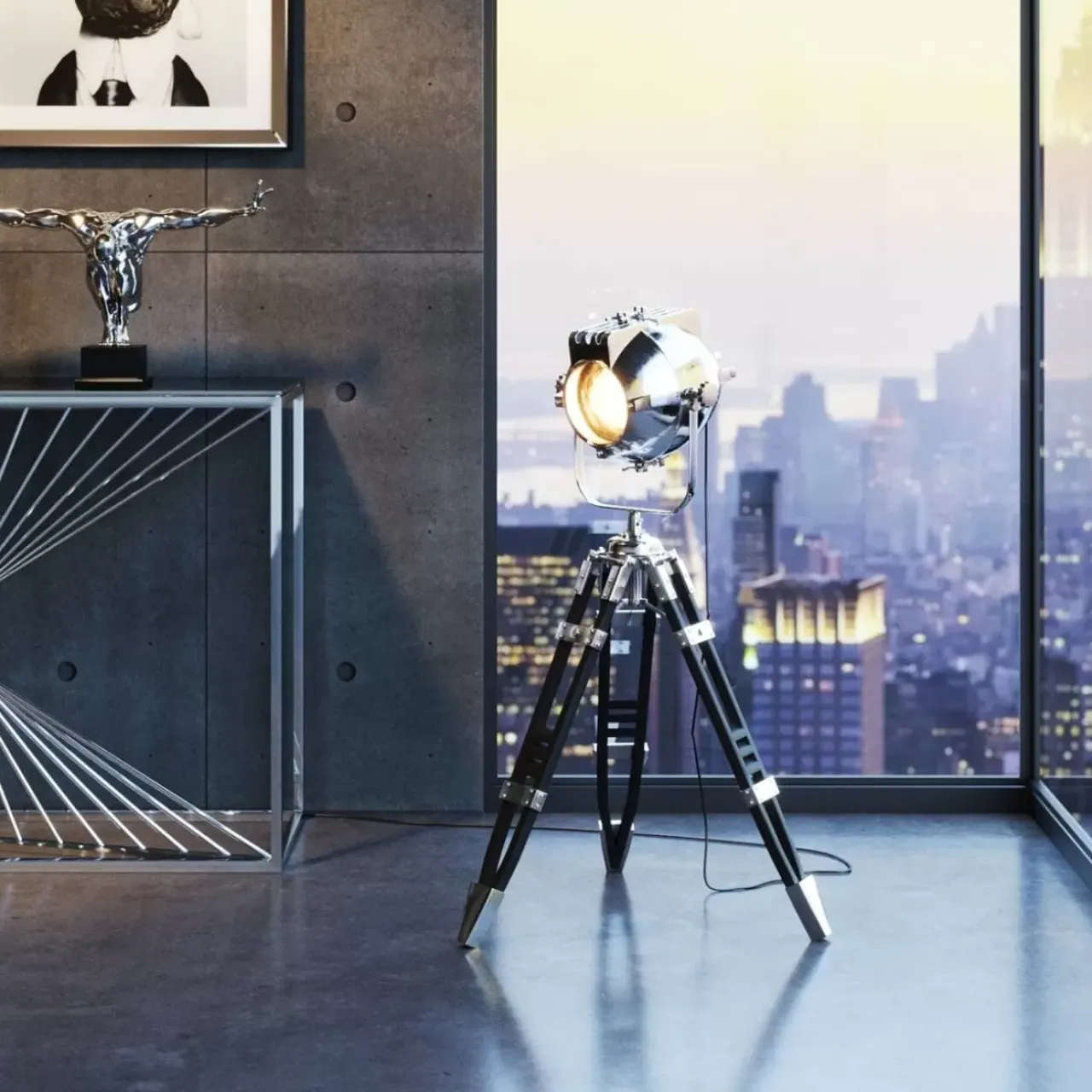 Steh & Bodenleuchten|KARE Design Stehleuchte Shooting 105Cm