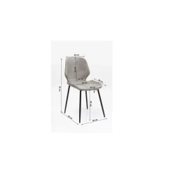 Stühle|KARE Design Stuhl Honey Moon Grau