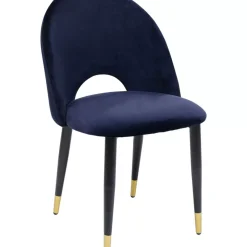 Stühle|KARE Design Stuhl Iris Velvet Blau (2/Set)
