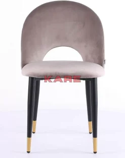 Stühle|KARE Design Stuhl Iris Velvet Taupe (2/Set)