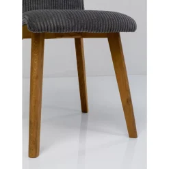 Stühle|KARE Design Stuhl Lara Cord Grau