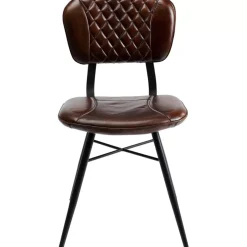 Stühle|KARE Design Stuhl Samba Leder Braun
