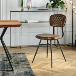 Stühle|KARE Design Stuhl Samba Leder Braun