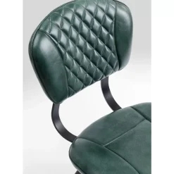 Stühle|KARE Design Stuhl Samba Leder Dunkelgrun