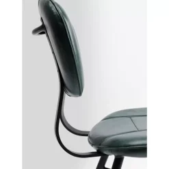Stühle|KARE Design Stuhl Samba Leder Dunkelgrun