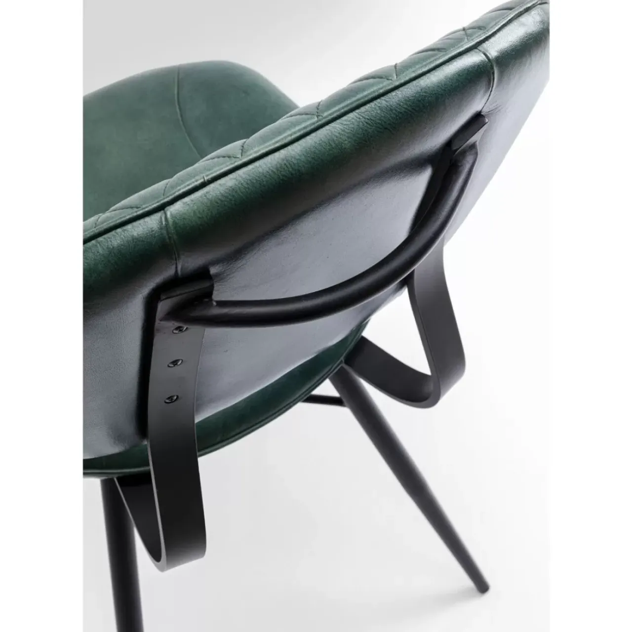 Stühle|KARE Design Stuhl Samba Leder Dunkelgrun