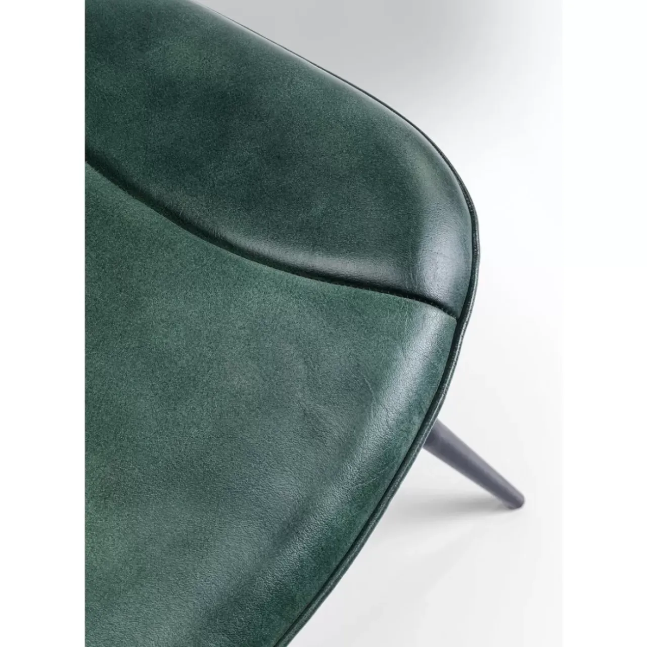 Stühle|KARE Design Stuhl Samba Leder Dunkelgrun