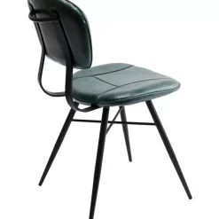 Stühle|KARE Design Stuhl Samba Leder Dunkelgrun