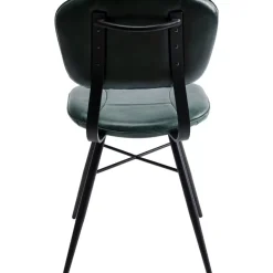Stühle|KARE Design Stuhl Samba Leder Dunkelgrun