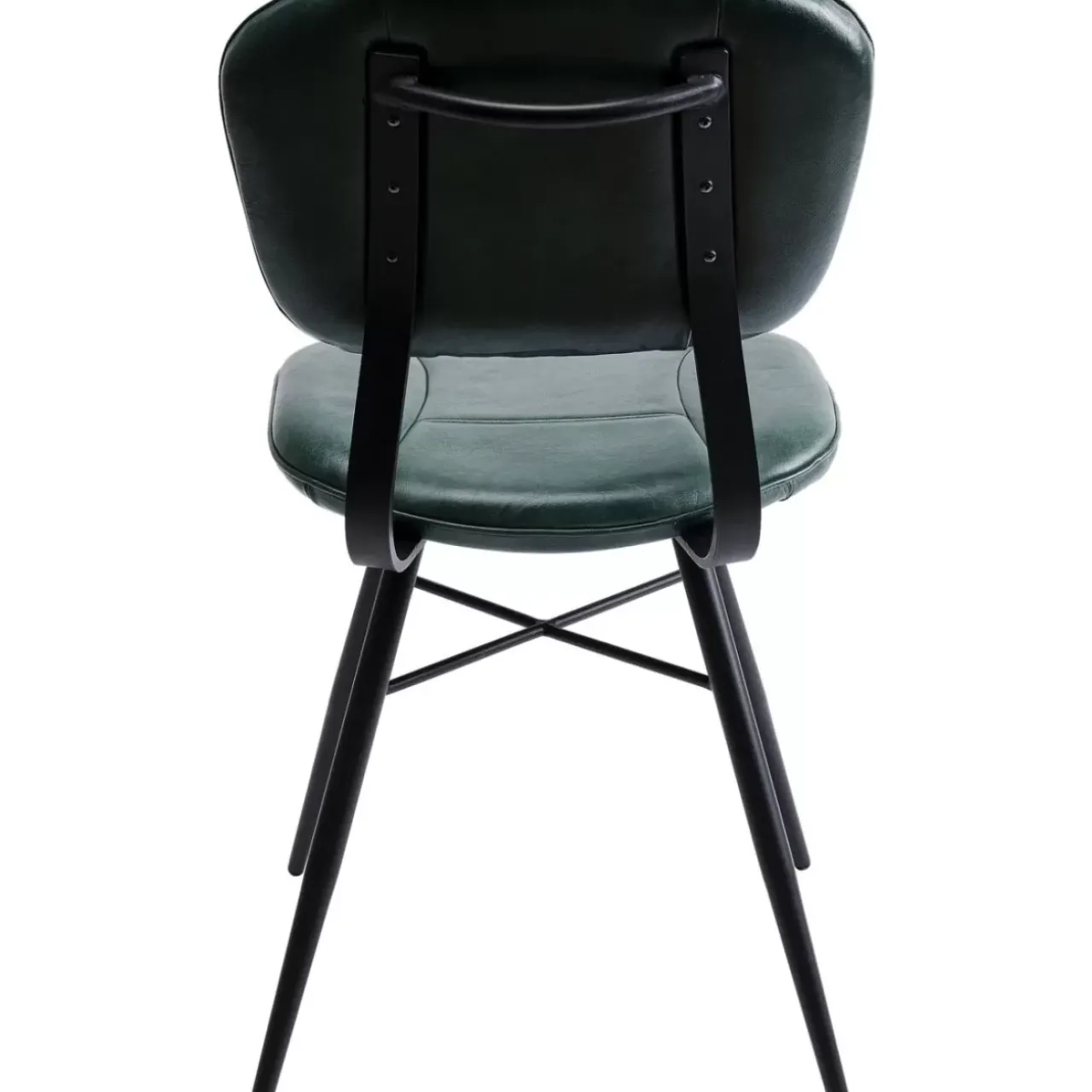 Stühle|KARE Design Stuhl Samba Leder Dunkelgrun