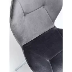 Stühle|KARE Design Stuhl Viva Grau Chrom