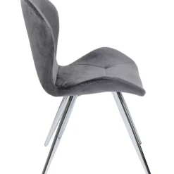 Stühle|KARE Design Stuhl Viva Grau Chrom