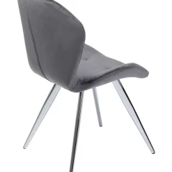 Stühle|KARE Design Stuhl Viva Grau Chrom