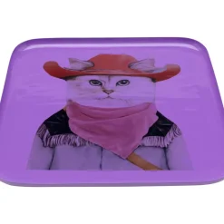 Geschirr & Tischaccessoires|KARE Design Tablett Ego Cat 27X27Cm