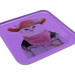 Geschirr & Tischaccessoires|KARE Design Tablett Ego Cat 27X27Cm