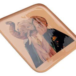 Geschirr & Tischaccessoires|KARE Design Tablett Ego Elephant 27X27Cm