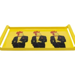 Geschirr & Tischaccessoires|KARE Design Tablett Ego Rooster 49X30Cm
